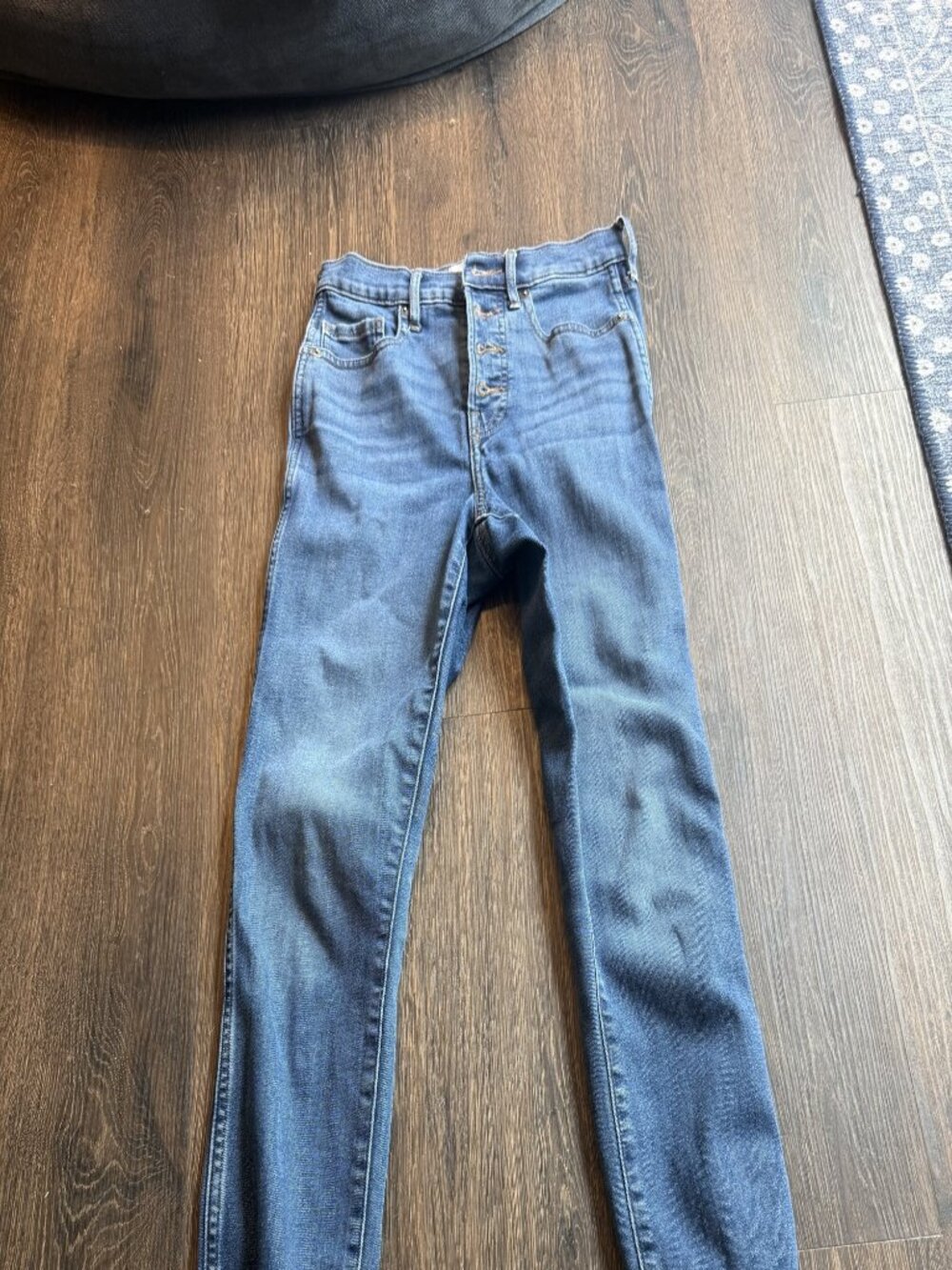 Everlane Vintage Skinny Jean Button Fly Raw Hem 25